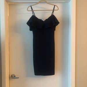 Navy body-con dress